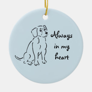 Beagle Custom Pet Loss Keepsake for Dog Lover Ceramic Tree Decoration