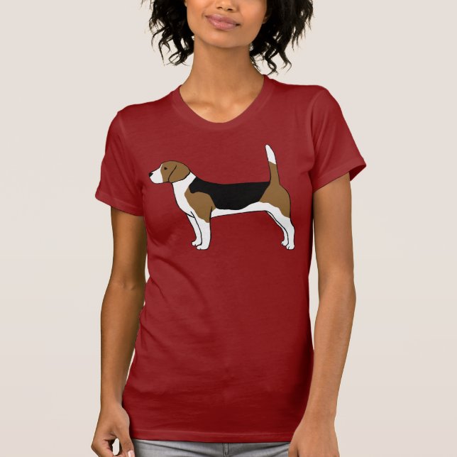 Beagle | Cute Dog | Cool Canine Lover's T-Shirt (Front)