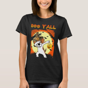 Beagle Dabbing Boo Yall Ghost Halloween Dog T-Shirt