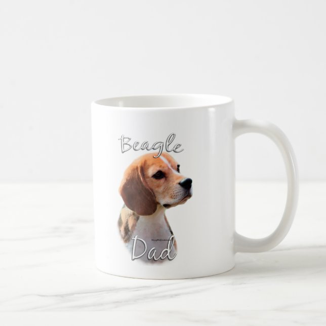 Beagle Dad 2 Coffee Mug (Right)