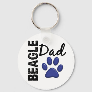 Beagle Dad 2 Key Ring