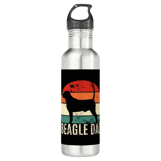 Beagle Dad 710 Ml Water Bottle (Front)