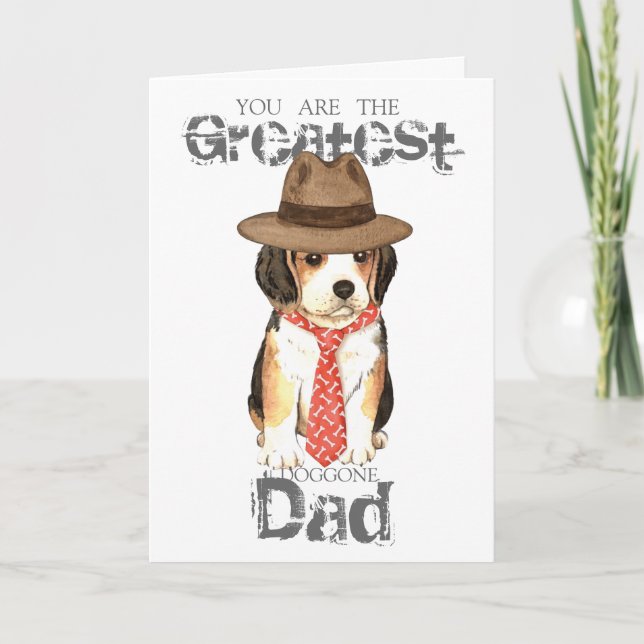 Beagle Dad Card (Front)