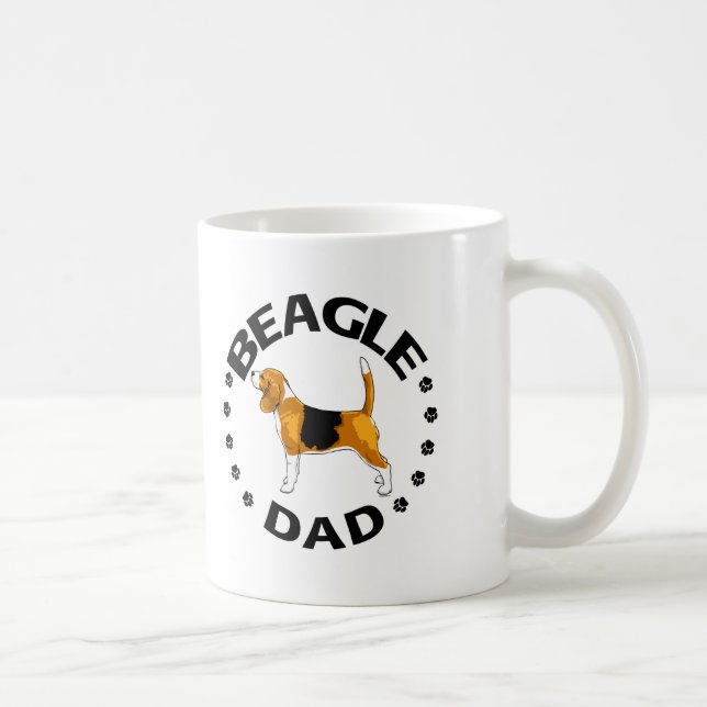 Beagle Dad Coffee Mug (Right)
