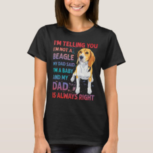Beagle Dad dog funny saying T-Shirt