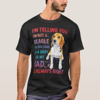 Beagle Dad dog funny saying