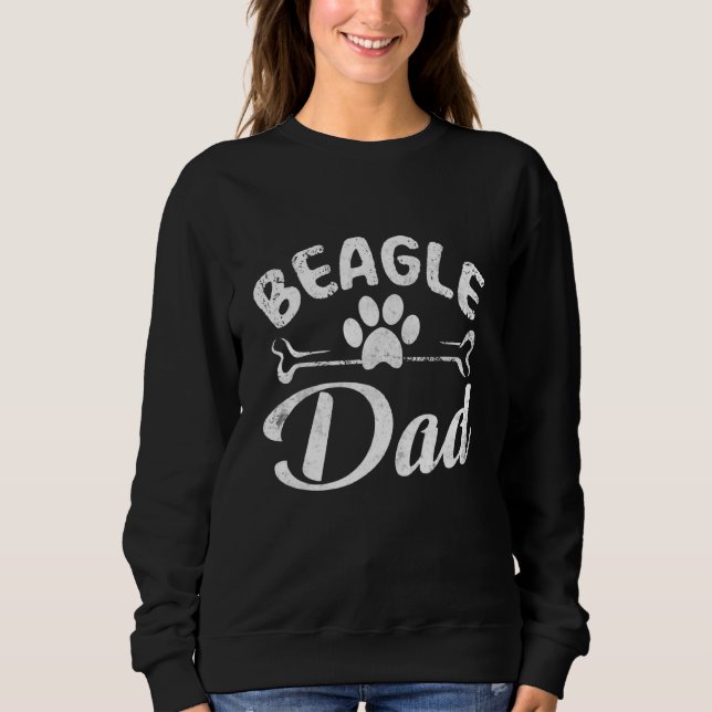 Beagle Dad Dog Pet Owner Daddy Cool Father Sweatshirt (Front)