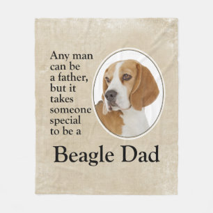 Beagle Dad Fleece Blanket