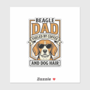 Beagle Dad Fuelled by Coffee and Dog Hair Shirt_1