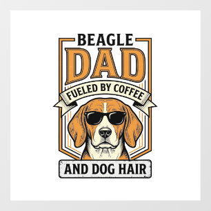 Beagle Dad Fuelled by Coffee and Dog Hair Shirt_1