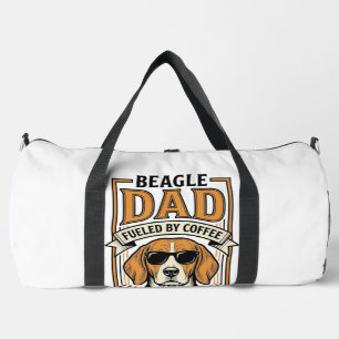 Beagle Dad Fuelled by Coffee and Dog Hair Shirt_1 Duffle Bag