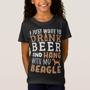 Beagle Dad Funny Father's Day Dog Lover Gift Beer T-Shirt