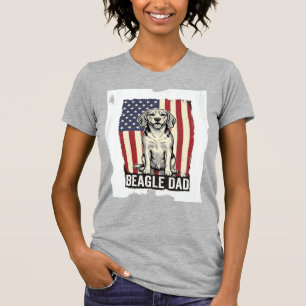 Beagle Dad Patriotic Vintage Dog Shirt Design_1