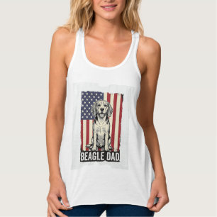 Beagle Dad Patriotic Vintage Dog Shirt Design_1