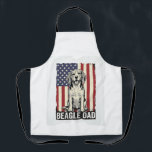 Beagle Dad Patriotic Vintage Dog Shirt Design_1 Apron<br><div class="desc">Beagle Dad Patriotic Vintage Dog Shirt Design_1</div>
