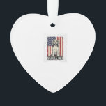 Beagle Dad Patriotic Vintage Dog Shirt Design_1 Ornament<br><div class="desc">Beagle Dad Patriotic Vintage Dog Shirt Design_1</div>