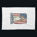 Beagle Dad Patriotic Vintage Engraving Dog Design_ Tea Towel<br><div class="desc">Beagle Dad Patriotic Vintage Engraving Dog Design_1</div>