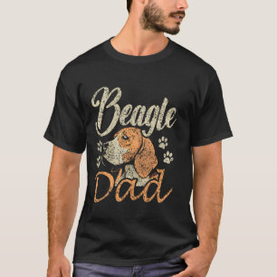 Beagle Dad Puppy Beagles Dog Lover Beagle Father D T-Shirt