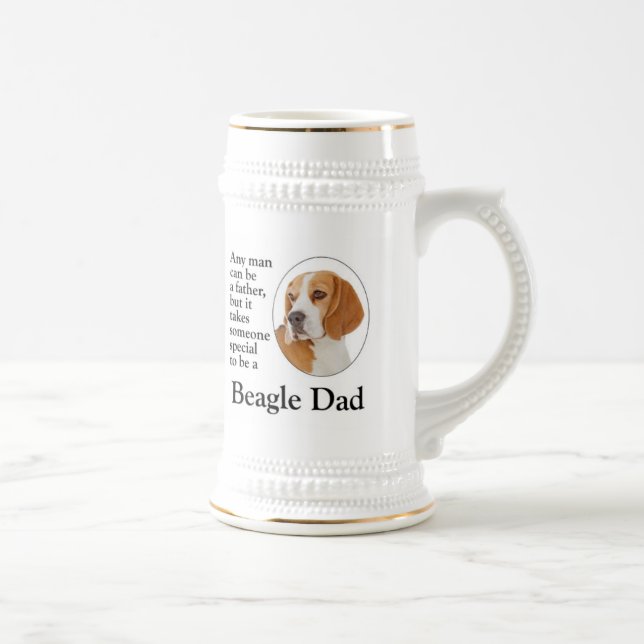 Beagle Dad Stein (Right)