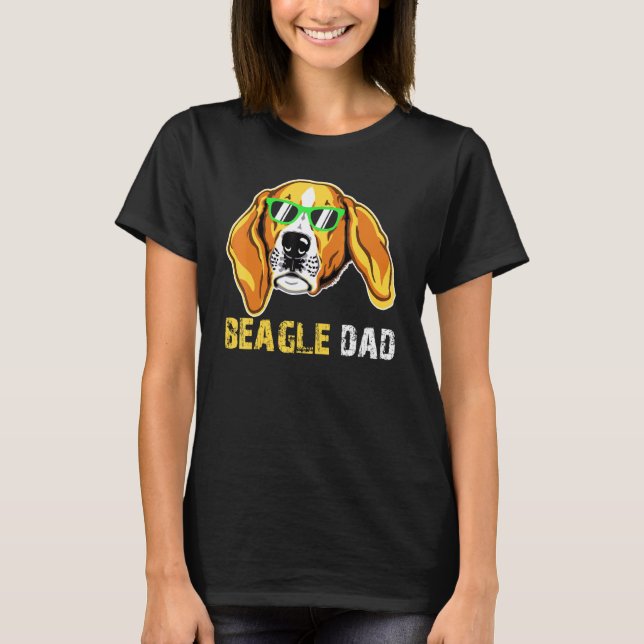 Beagle Dad Tee For Beagle Dog Owners Fathers Day (Front)