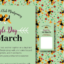 Beagle Day Stationary Labels