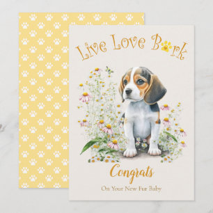 Beagle Dog Adoption, Gotcha Day Card