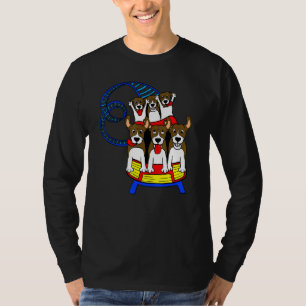 Beagle Dog Amusement Theme Park Roller Coaster T-Shirt