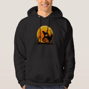Beagle Dog And Moon Scary Halloween Costume Hoodie