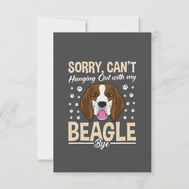 Beagle Dog Art Apparel/ Beagle Dog Lovers Thank Yo Thank You Card (Front)