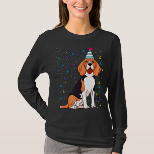 Beagle Dog Birthday Celebration Animal Bday Party T-Shirt