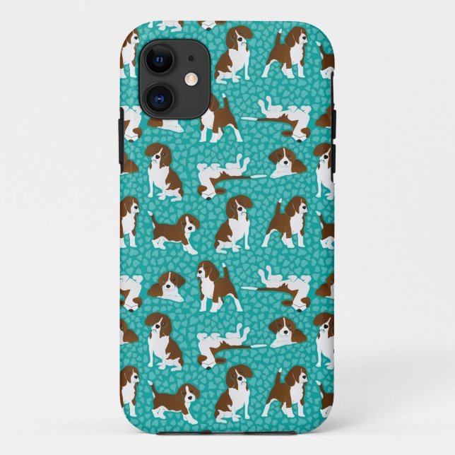 Beagle dog breed - turquoise Case-Mate iPhone case (Back)