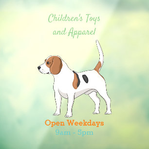 Beagle dog cartoon illustration 