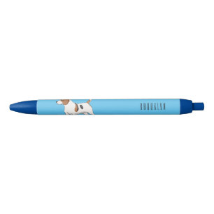 Beagle dog cartoon illustration black ink pen