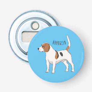 Beagle dog cartoon illustration  bottle opener