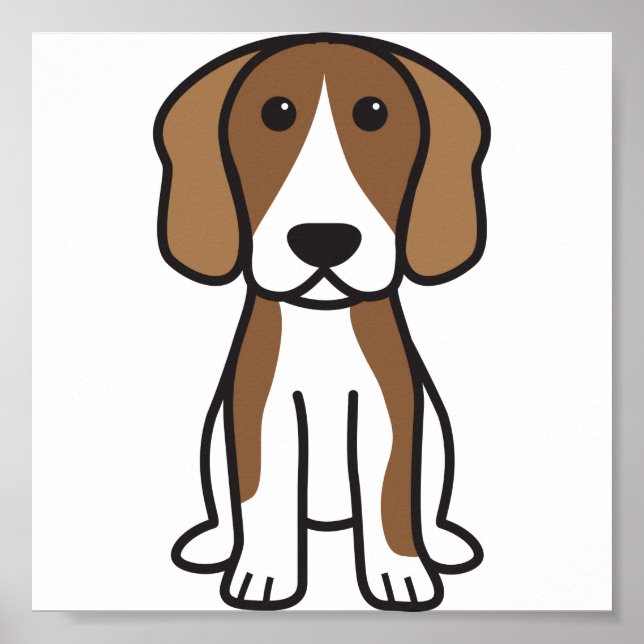 Beagle Dog Cartoon Poster (Front)