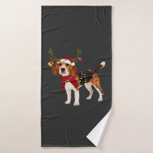beagle dog christmas Classic T-Shirt Bath Towel