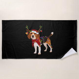 beagle dog christmas Classic T-Shirt Beach Towel