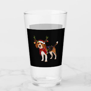 beagle dog christmas Classic T-Shirt Glass