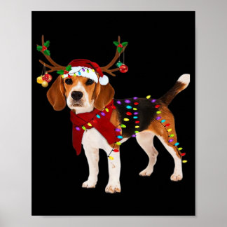 beagle dog christmas Classic T-Shirt Poster