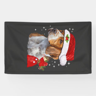 Beagle Dog Christmas T Shirt Dog Family Christmas Banner