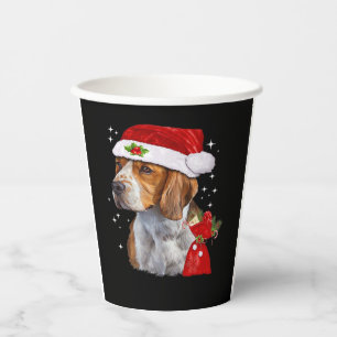 Beagle Dog Christmas T Shirt Dog Family Christmas  Paper Cups