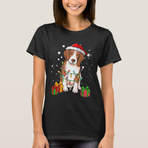 Beagle Dog Christmas Tree Lights Santa Dog Xmas Gi T-Shirt