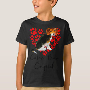 Beagle Dog Cuter Than Cupid Valentines Day T-Shirt