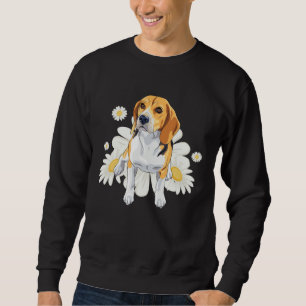 Beagle Dog Daisy Flower Floral Beagle Sweatshirt