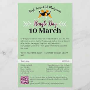 Beagle Dog Day Mailing Stationery