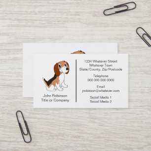 Beagle Dog Design Boarding Kennels Business Card