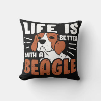 Beagle Dog Design Cushion