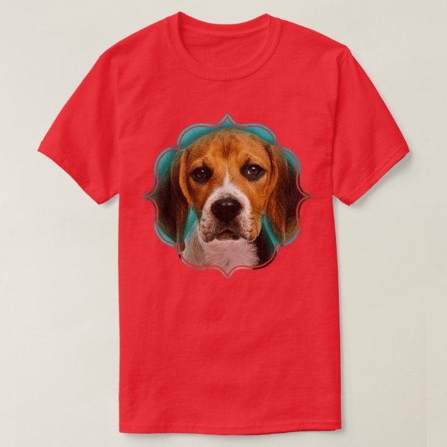 Beagle dog digital art  T-Shirt (Design Front)