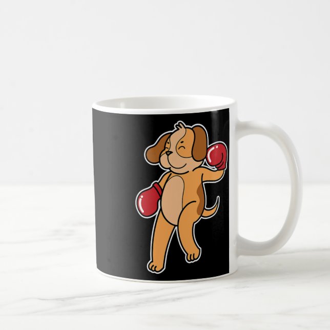 Beagle Dog Does Boxing  Coffee Mug (Right)