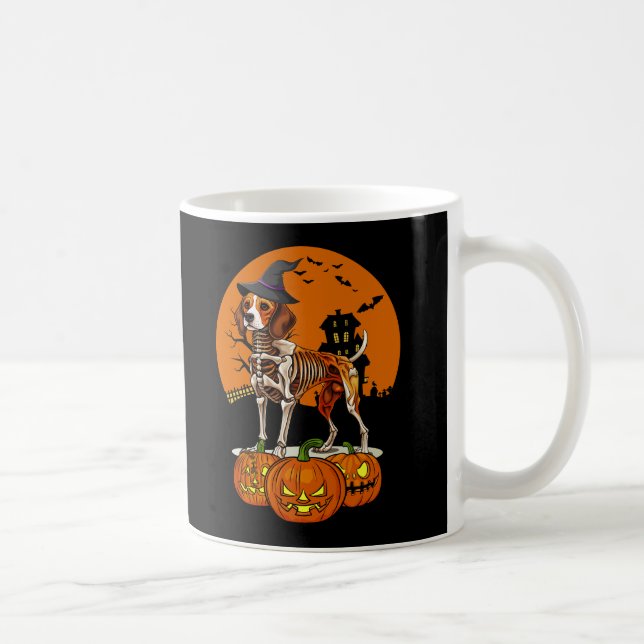 Beagle Dog Halloween Coffee Mug (Right)
